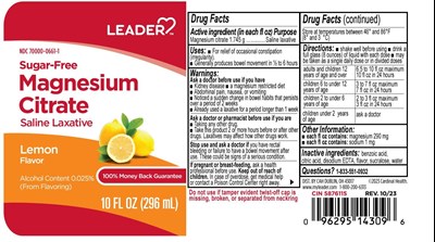 Leader Magnesium Citrate Lemon (Leader Magnesium Citrate Lemon)